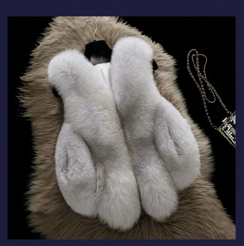 Luxury Colorful Faux Mongolian Mink Fur Short Coat for Fashion Women Jacket