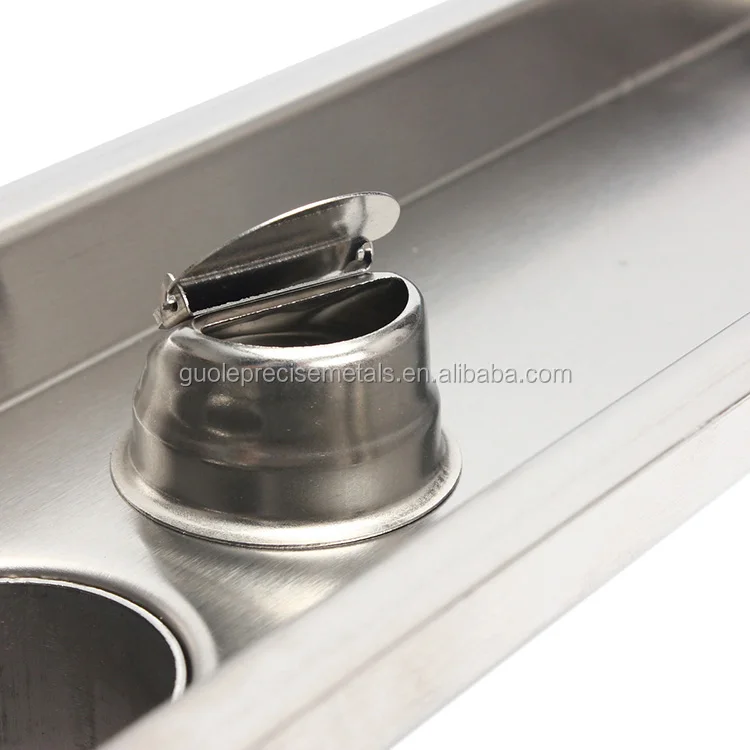 Длинная прямоугольная решетка для слива пола в ванной комнате из нержавеющей стали, 50 см x 10 см