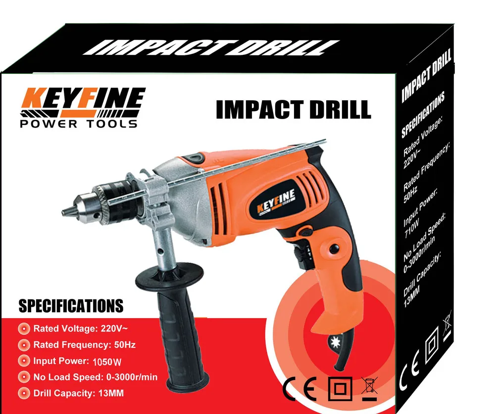 
ELECTRICITY POWER SOURCE GOOD QUALITY AND BEST PRICE POWER TOOLS13MM 1050W IMPACT DRILL FOR HAMMER DRILL MACHINE IMADE IN CHINA 