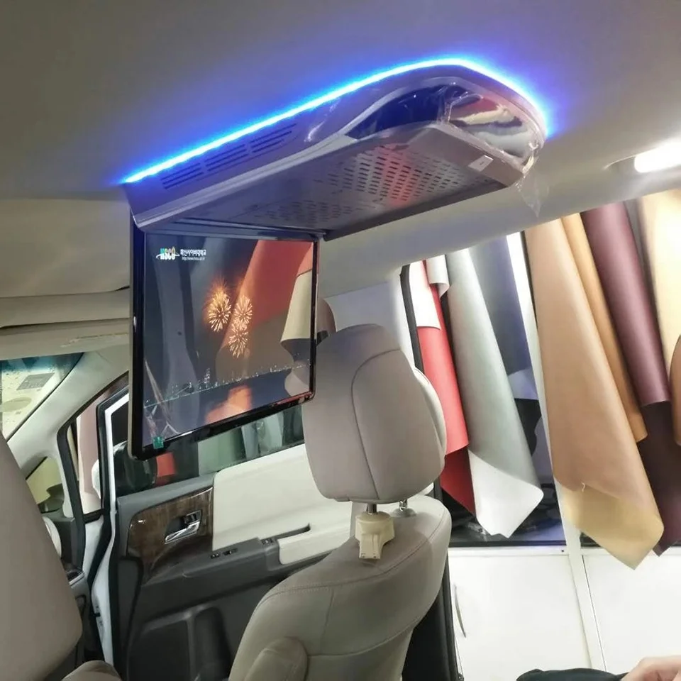 15 Inch Car Roof Monitor Flip Down Video Player For Toyota Mercedes Benz Buick Trumpchi VW Honda With Air Purification System