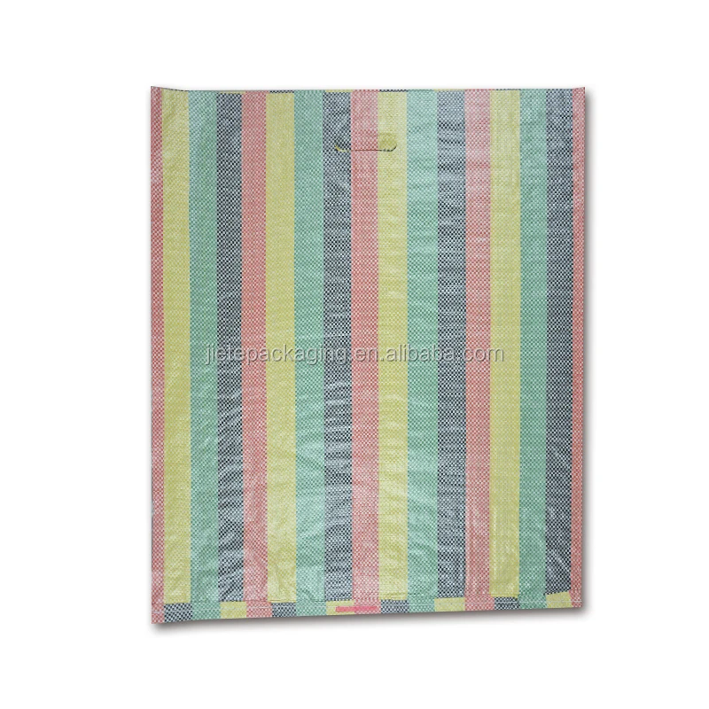 Customized polypropylene pp fabric woven shopping bag with D handle export to Dubai,Pakistan,Africa