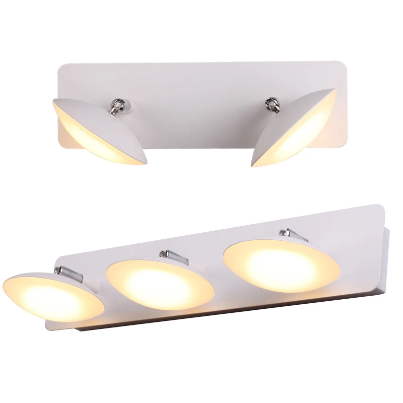
Dressing Room Mirror Light 1/2/3 Heads Direction Adjustable Led Wall Lights for Living Room and Bedroom 