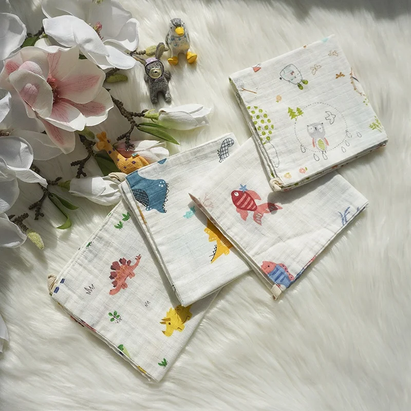 Удобный мягкий мультфильм пользовательские 100 хлопок белый платок детское полотенце для лица