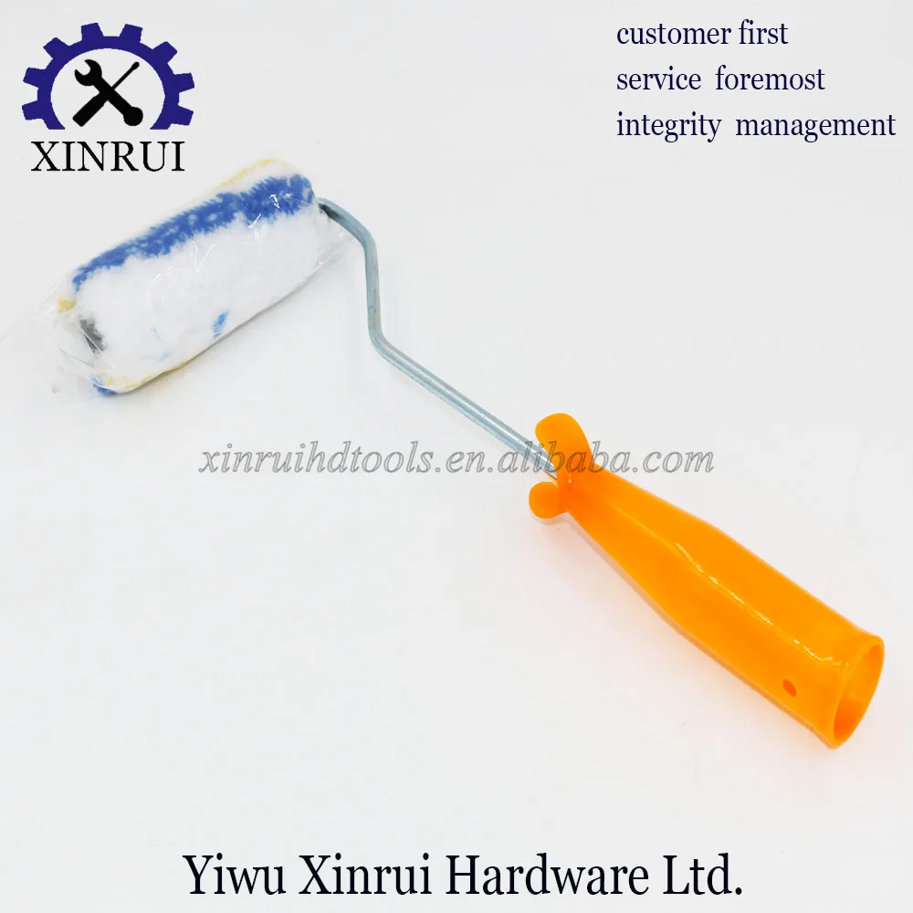 plastic handle adhesive Sheepskin industrial Wool Paint Roller Brush