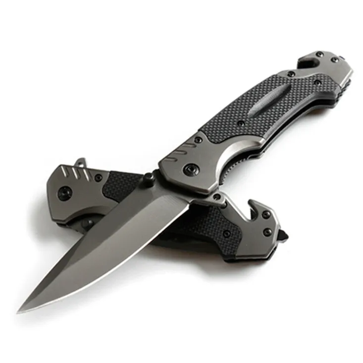 
5CR13MOV Camping Survival Folding Knife G10 Handle 