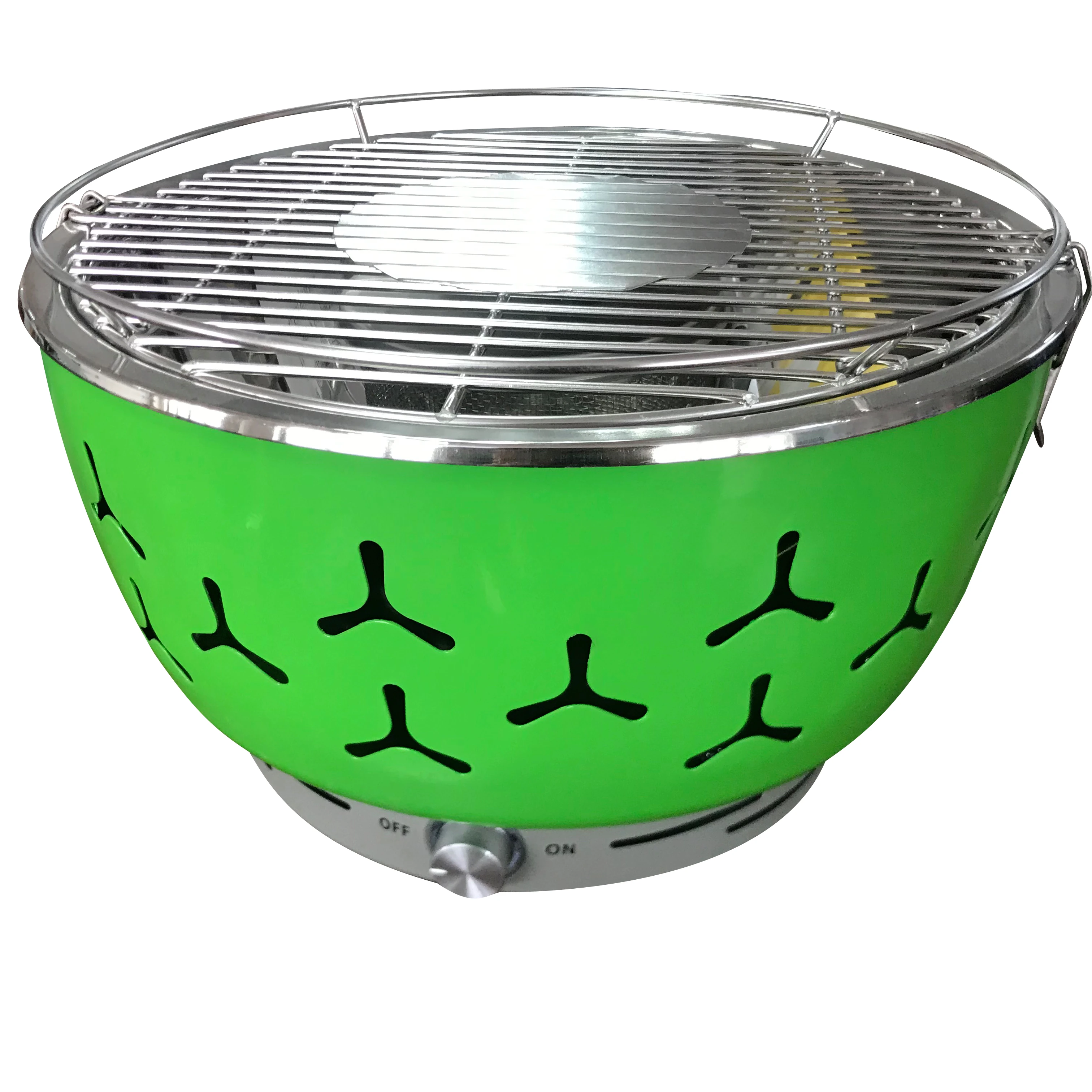 
2019 NEW Smokeless charcoal bbq grill with fan STAINLESS steel INDOOR easy cleaned outdoor 