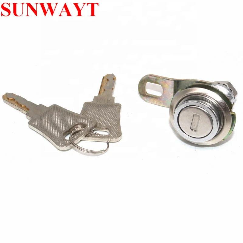 17MM keyed alike Tubular Blade Cam Door Latch Cabinet Lock with flat keys For Arcade Machine
