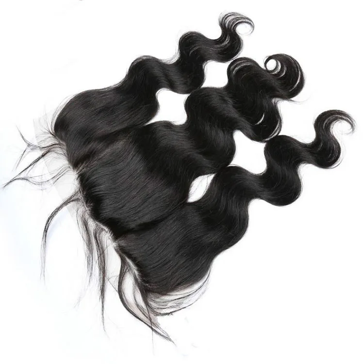 
13x4 Lace Frontal Body Wave Closure 100% Peruvian Remy Hair Ear To Ear Natural Hairline With Baby Hair 