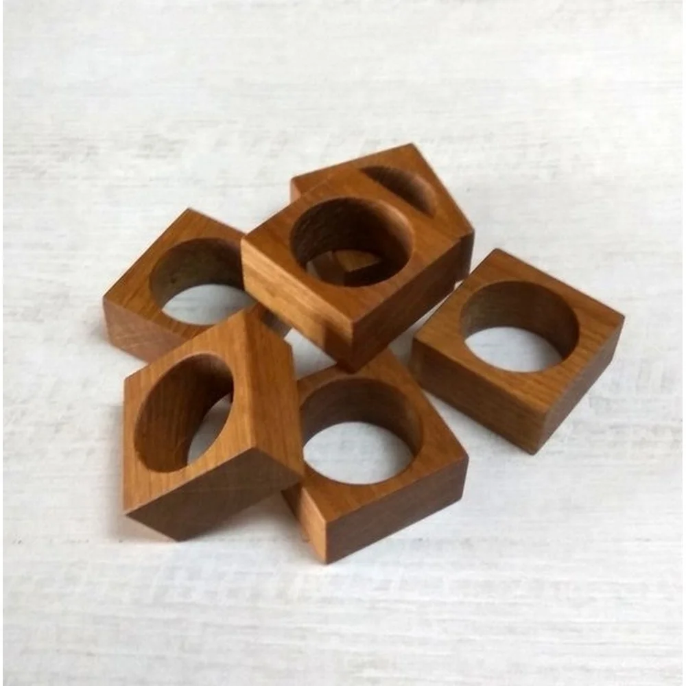 Самые популярные товары 2024 Новое поступление классическое круглое кольцо из натурального дерева для салфеток