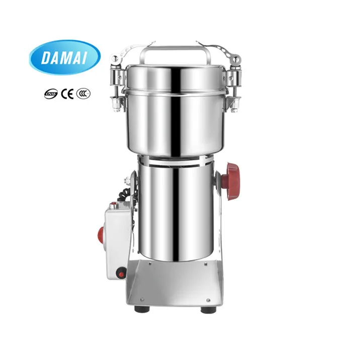 DAMAI 350g Small Cocoa Grinder Animal Feed Grinder Chilli Grinder Dry Food Grinding Machine Sugar Mill Pulverizer
