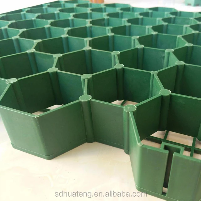 Wholesale Plastic Honeycomb For Driveways Geocell HDPE Grass Plastic Driveway Gravel Grid Turf Paving Lawn Grid Paver