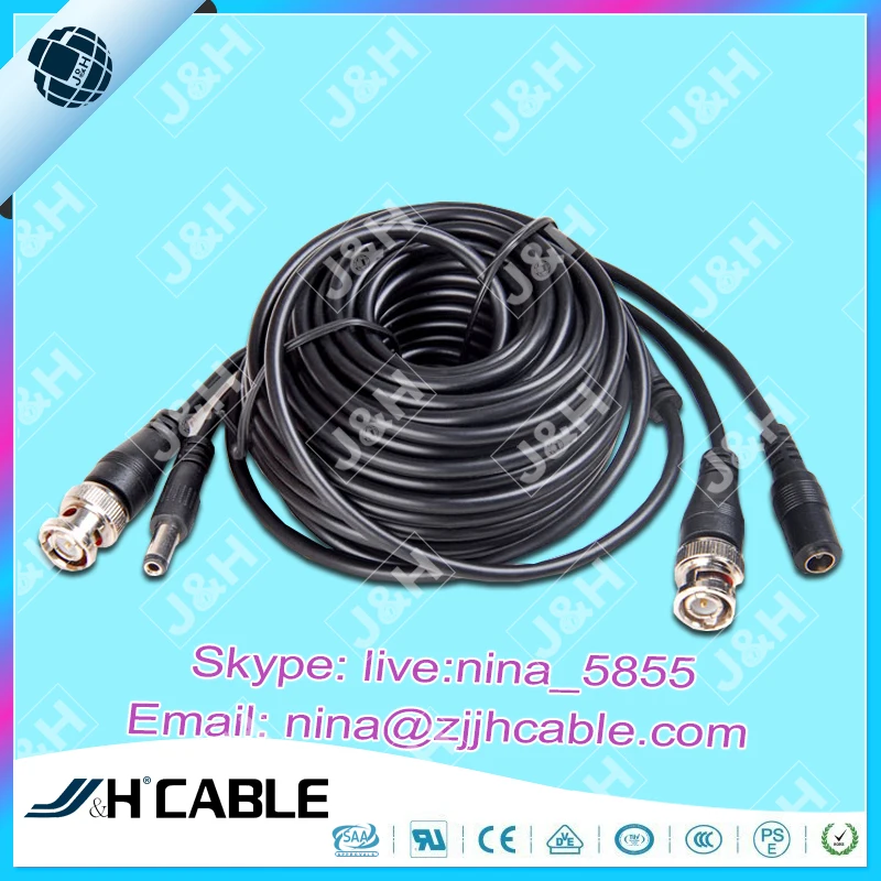 RG59 + Кабель Питания с Разъемом BNC Для HD камеры ВИДЕОНАБЛЮДЕНИЯ Кабель