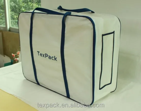 taobao price biodegradable non woven zipper quilt package bag