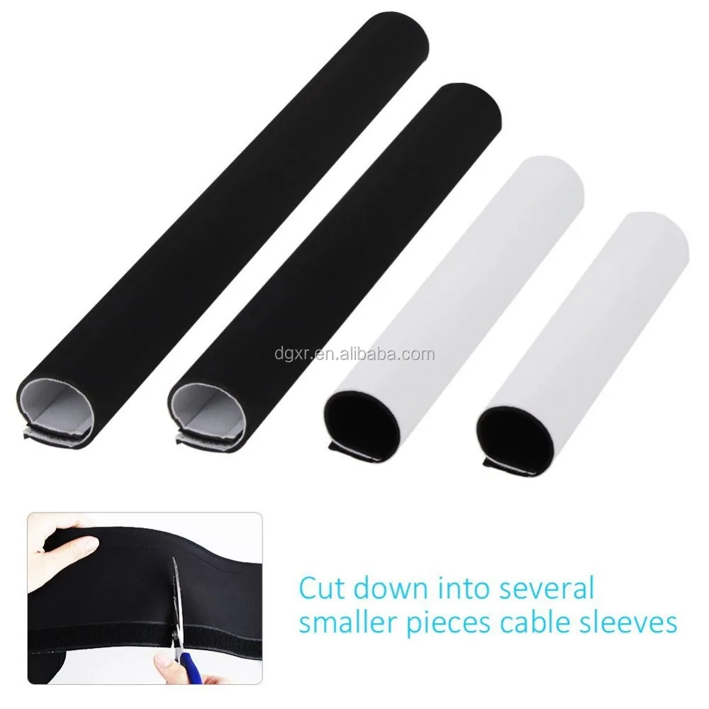 Custom neoprene pc wire protective electric waterproof cable sleeve cord cover management Organizer
