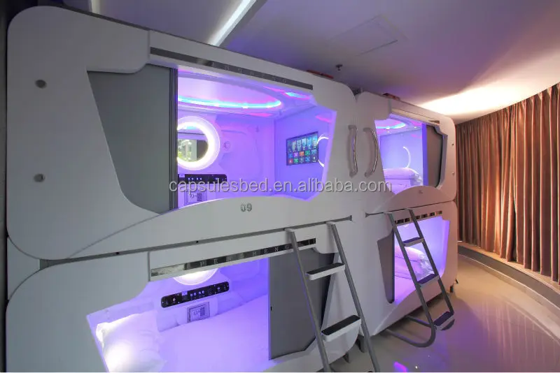 Patented Transverse Capsule Hotel Bed ,Capsule Hotel manufacturer