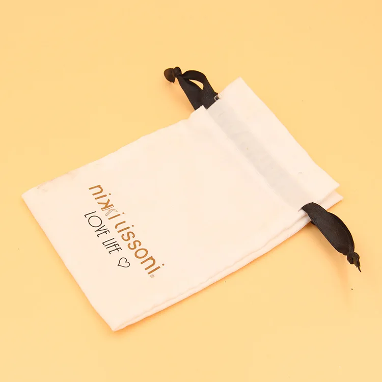 Wholesale Customized Small Personalized Drawstring Jewelry Satin Bags
