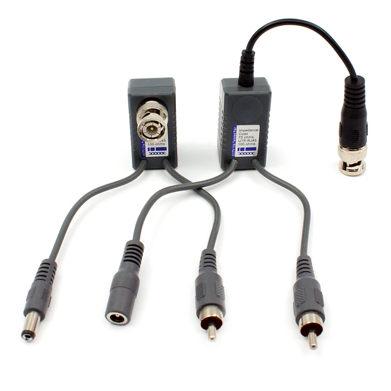 YJS-1201AVP 1CH Passive HD Video/Audio/Power Multi-function 3 in 1 Video Balun HD-CVI/AHD/TVI/CVBS
