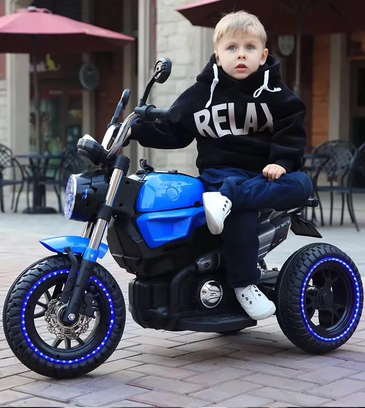 Sports Big Toys Baby Plastic Kids Electric Car 3 Wheel Motorcycle for Big Kids