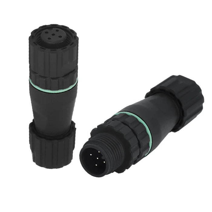 m12 male female adaptor ip 67 sensor cable connectors