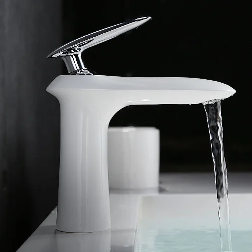 Высокое качество одна ручка умывальник водопроводный кран с одним отверстием смеситель для воды краны