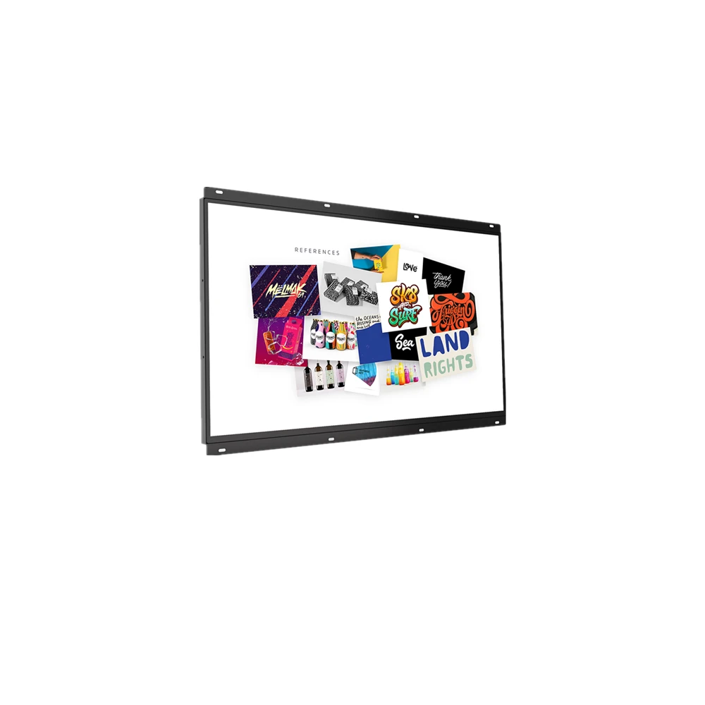 21.5inch indoor multimedia open frame monitor lcd advertising display screen