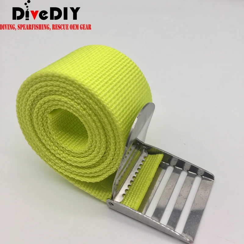 Nylon webbing diving weight belt with stainless steel buckle