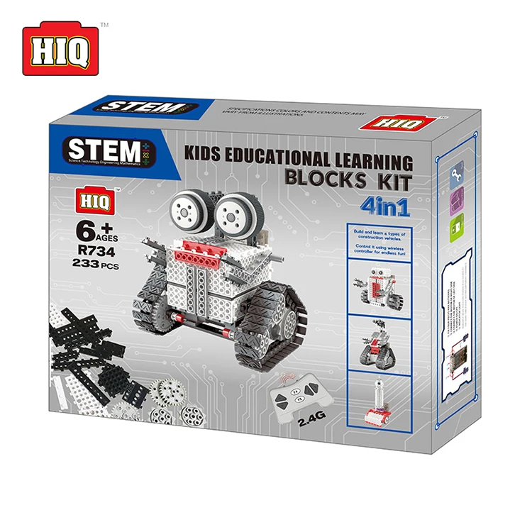 2019 Newest kids toys funny diy toy building block rc robot bricks set
