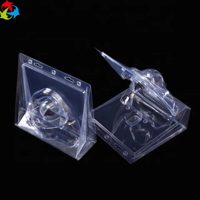 Индивидуальная пластиковая прозрачная трехскладная раскладная упаковка с вставной картой