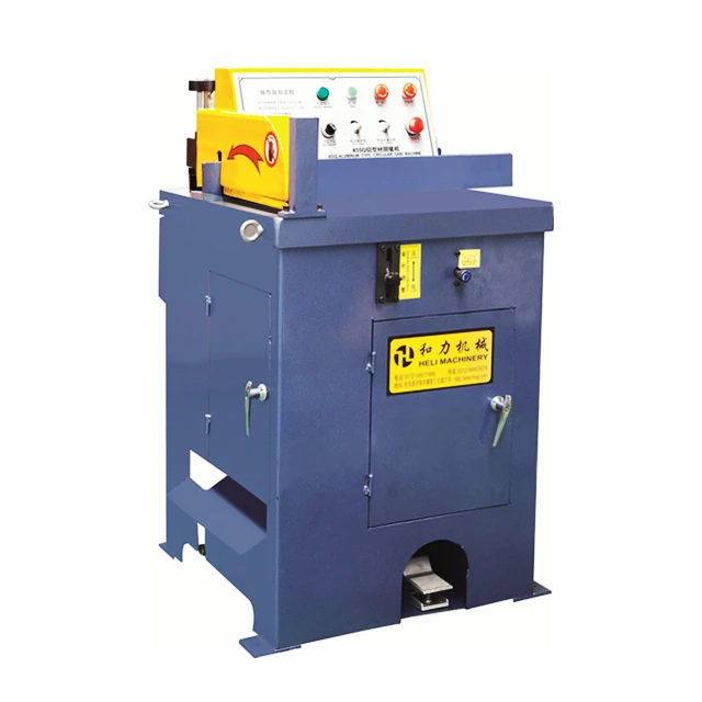 
HWJ-L455 pneumatic semi automatic aluminum profile cutting machine and aluminum pipe cutting machine made in China 