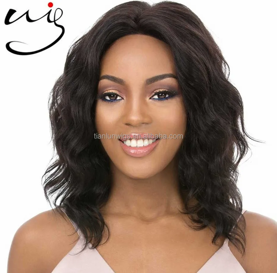 wholesale high quality Indian remy virgin Human Hair wigs natural straight wave short full lace wigs for black women