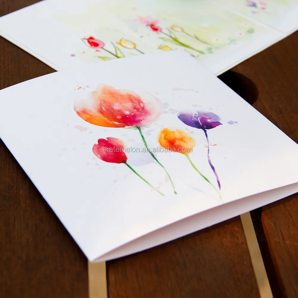
3d tulip pop up greeting cards with best wishes for writing 