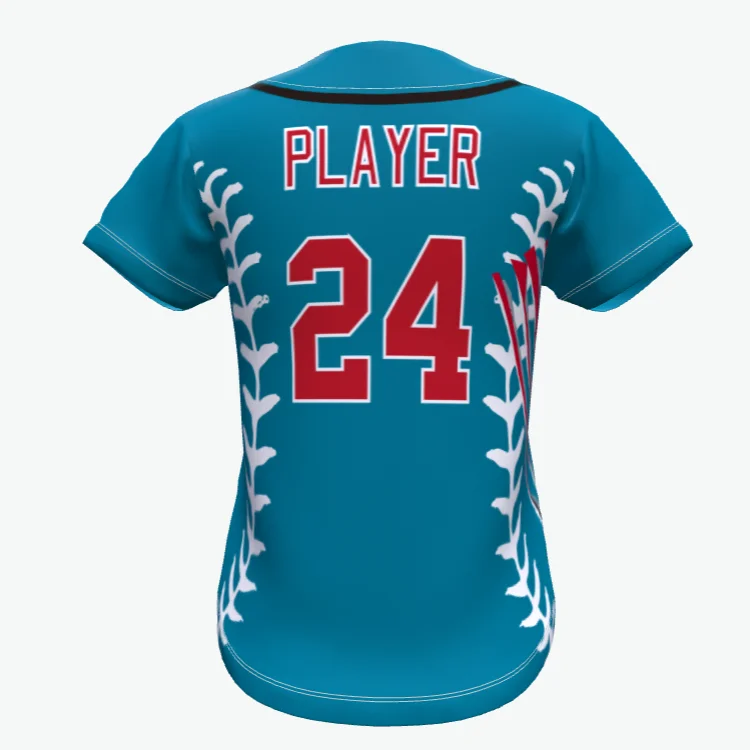 custom sublimation digital printing baseball jersey