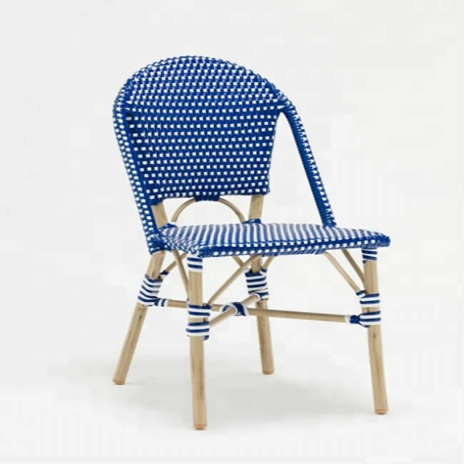 
Popular Wicker Bamboo Finish Restaurant French Rattan Kid Chair 