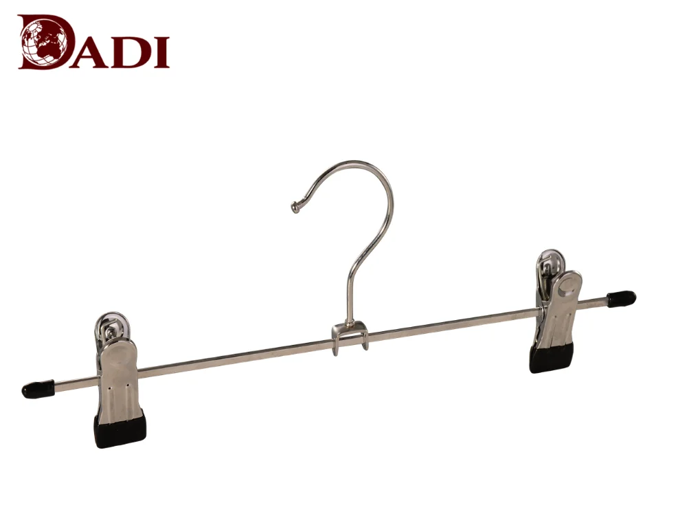 Metal Clothes Hanger With 2 Pinch Clips Non slip Gold Rose Clothes Hanger For wet Clothes