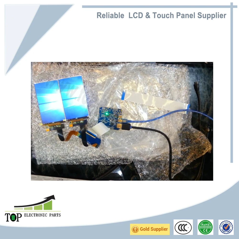 5.5 Inch TFT Lcd IPS Display Dual LCD Screen, 2K Color 1440*2560 MIPI DSI Interface 2 USB Port