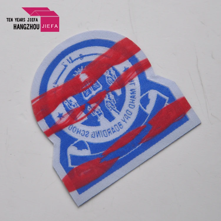 Factory Price Custom Brand Logo Woven Iron on Patches for Clothing