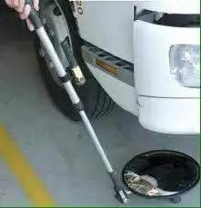 CE Square telescoping inspection mirror security under vehicle search mirror camera video keep