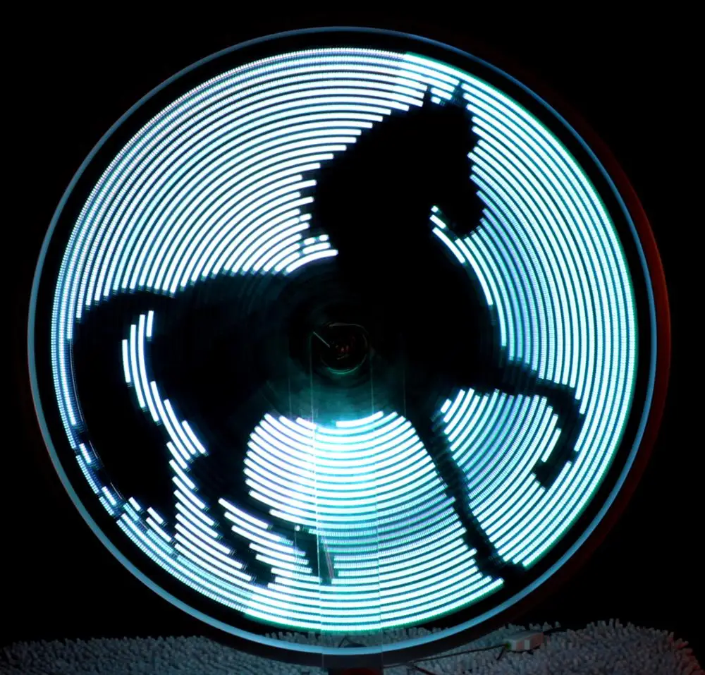 Programed Pattern 128 LED DIY Cool Bicycle Light