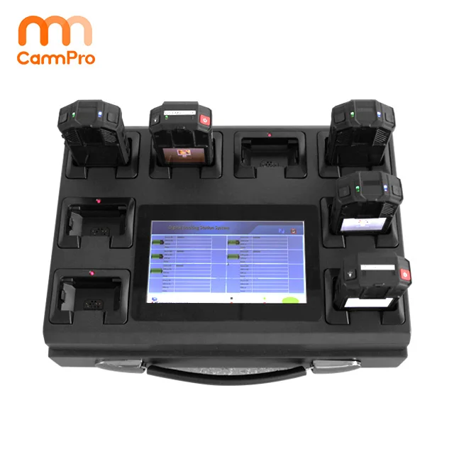 7 'дисплей 8 порта сбора Данных станция данных док-станция для правоохранительных органов полиции для ношения на теле камеры