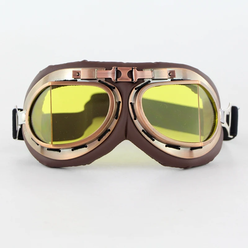 RTS High Quality Retro motocross goggles with Chrome Frame Factory Price OEM service CG16