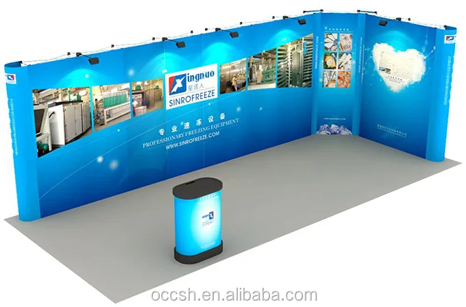 Customized Straight Trade Show Backdrop Pop Up Display Banner Stand, Advertising Stands