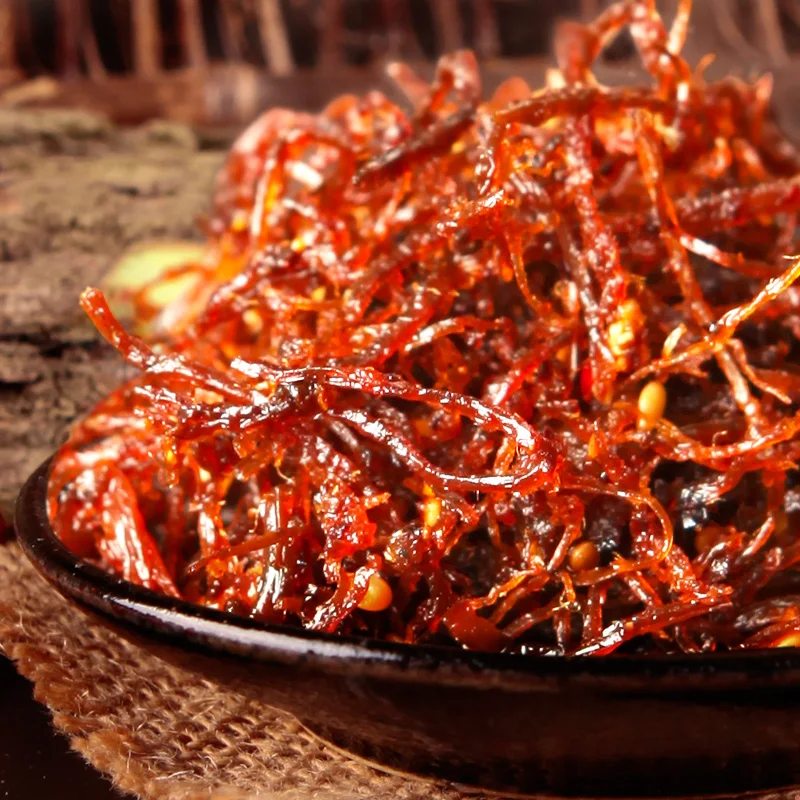
Shu Dao Xiang OEM Product 100g Factory For Sale Chinese Chilli Snack Food Sichuan Pepper Cooked Beef Dried Meat Snack 