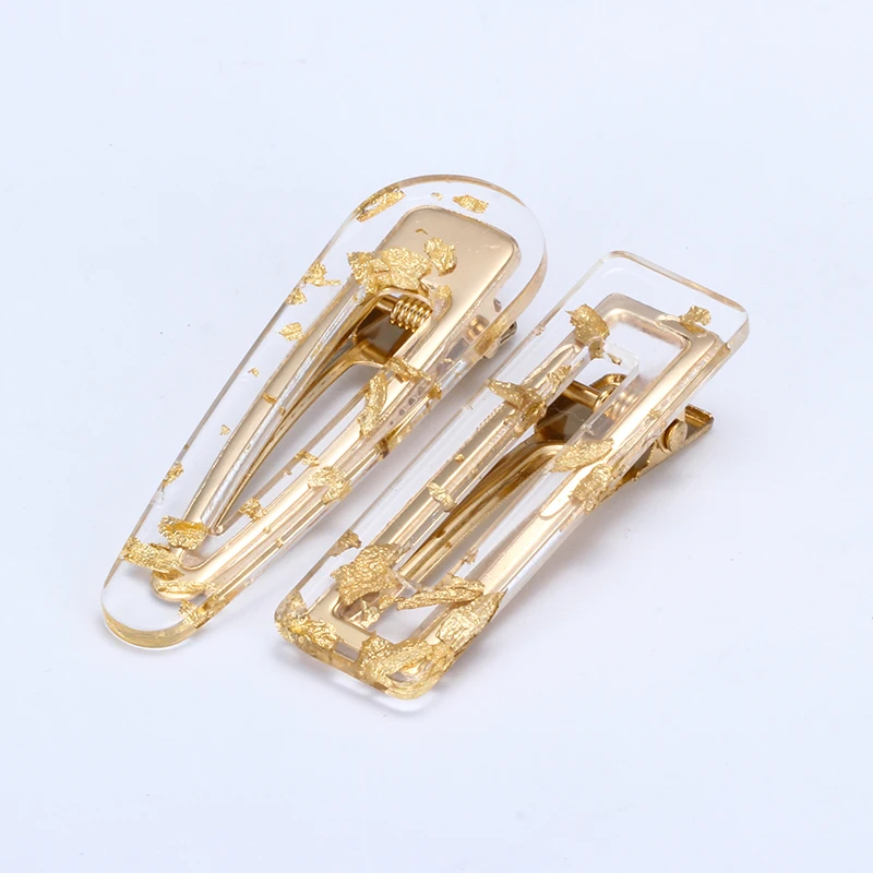 Fashion Korean Acetic Acid Geometric Hair pin Beauty Barrettes Hair Clip for Women Girls  Hair Accessories