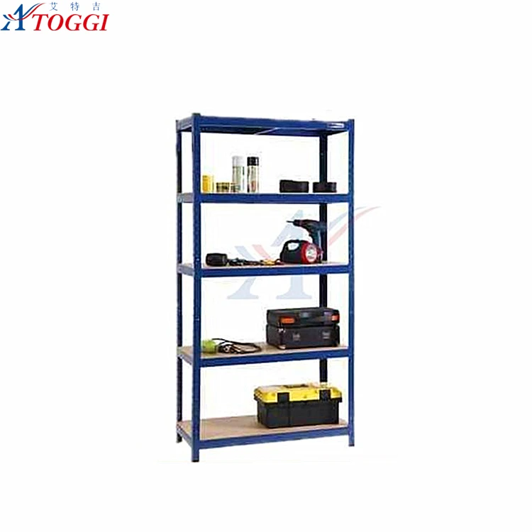 5 tier 150KG per shelf metal boltless rivet garage storage rack