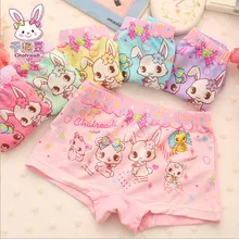 2015 new arrival cotton children s underwear girls boxer Modal Modal boxer underwear female rabbit kids
