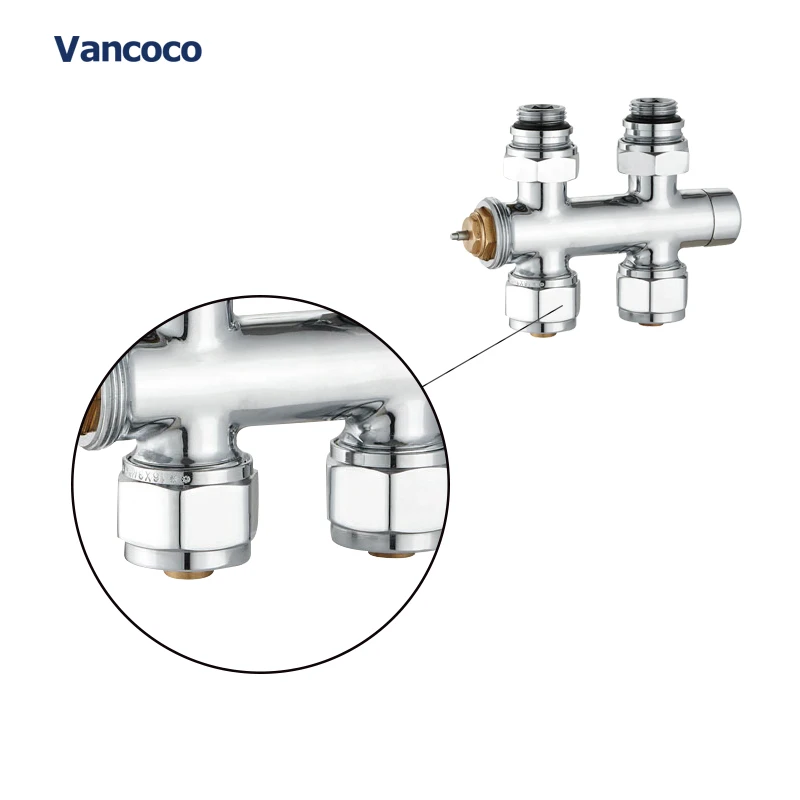 Vancoco IV126 thermostatic trv radiator H valve brass for radiator