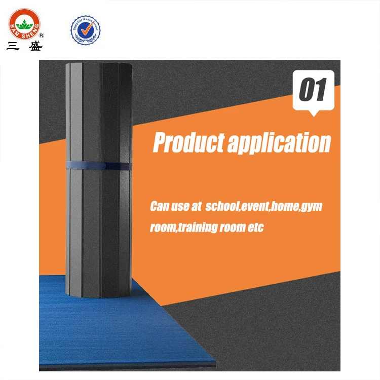 Unilite-Easy-to-Roll Carpet Bonded Foam Roll Gymnastic Roll