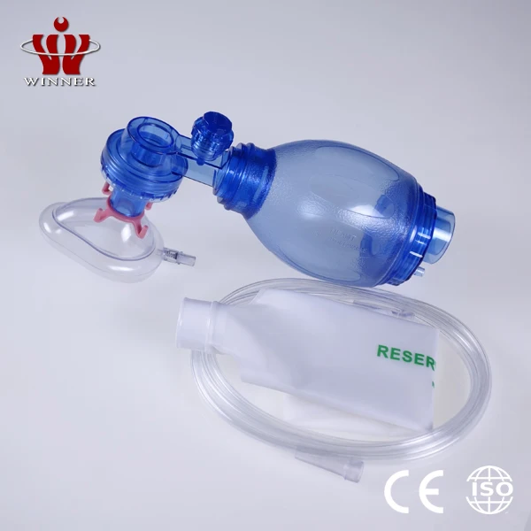 China Manufacturer adult PVC resuscitator ambu bag