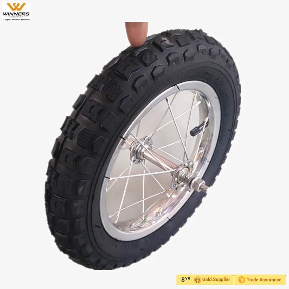 12 дюймов говорил резиновые дети баланс велосипед колеса с осью