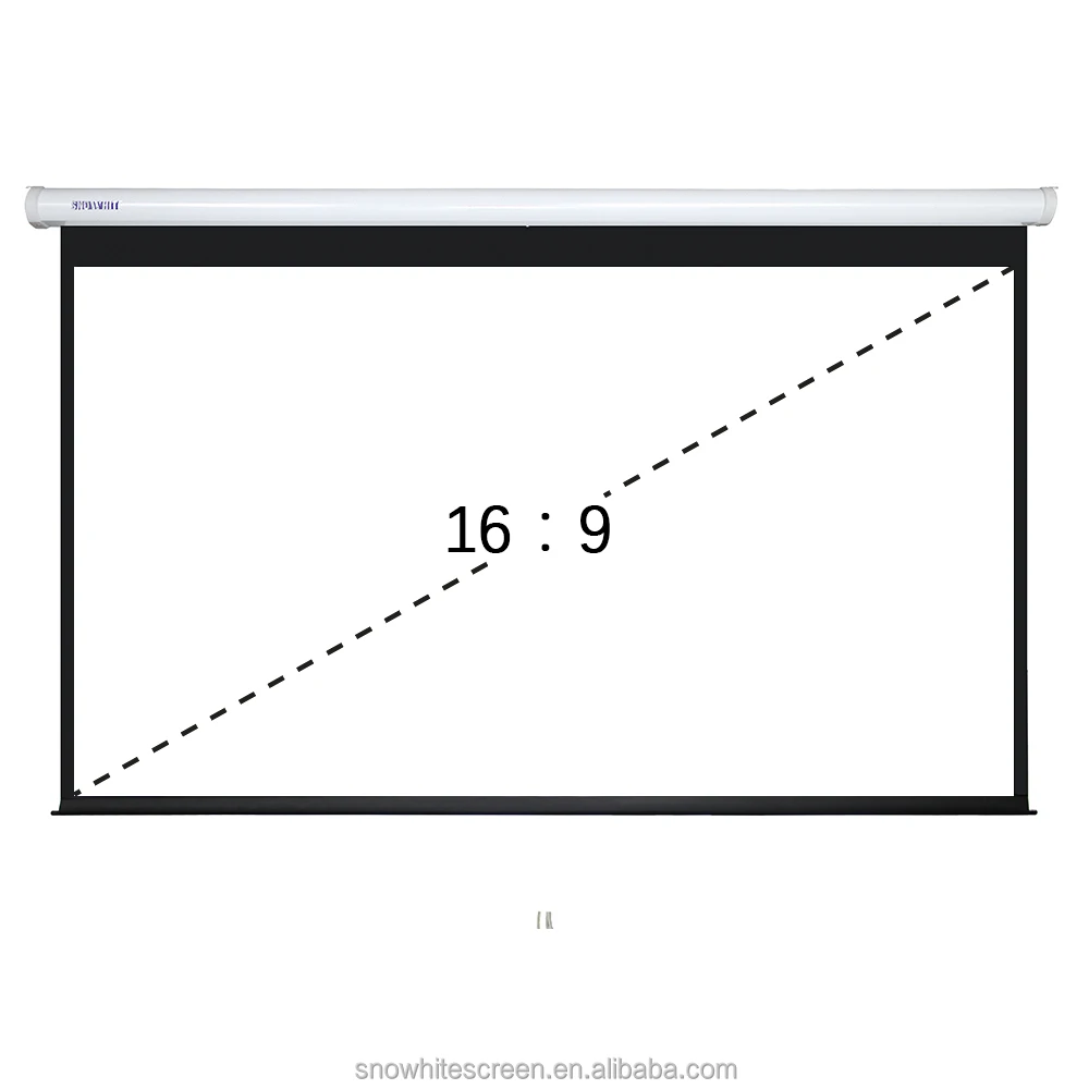 SNOWHITE 16:9 Format SF150XEH-D 150 inch projection screen price of  motorized projector screen home theater screen